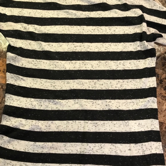 GAP maternity top Small black white stripe sweater - Picture 7 of 10
